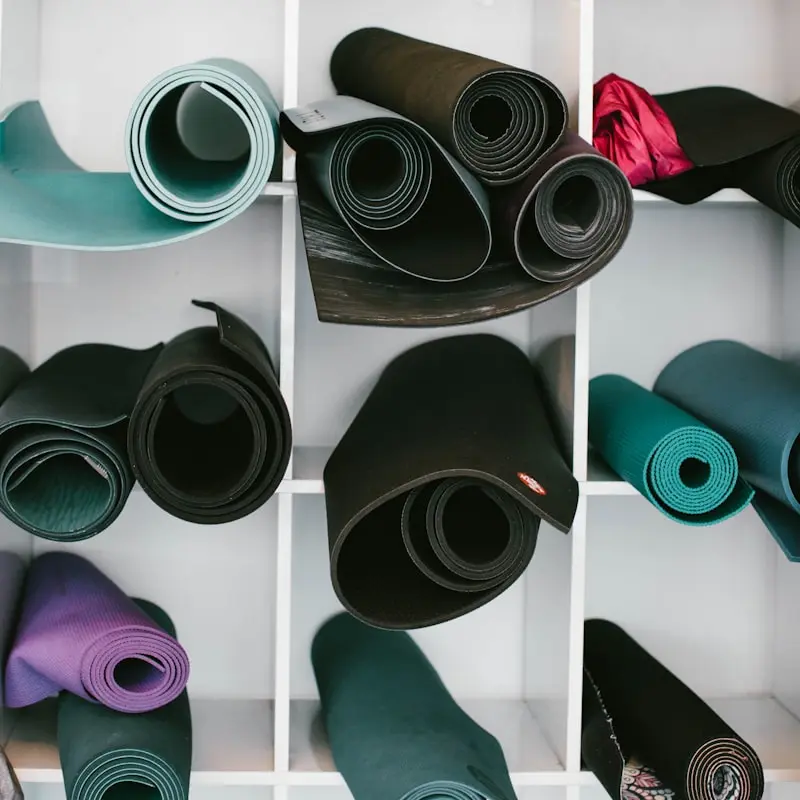 Eco-Friendly Yoga Mat rolled up